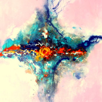 Painting titled "cerise-et-serpentins" by Mysane, Original Artwork, Other