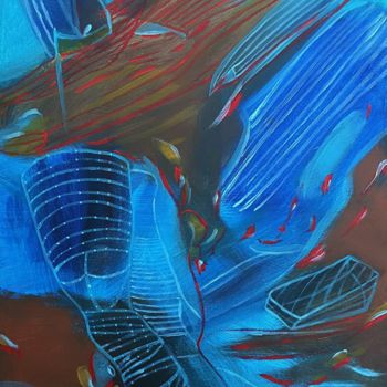 Painting titled "Memories" by Sebastian Olivier Burckhardt, Original Artwork, Acrylic