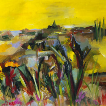 Peinture intitulée "Le moutonnement des…" par Muriel Cayet, Œuvre d'art originale, Acrylique