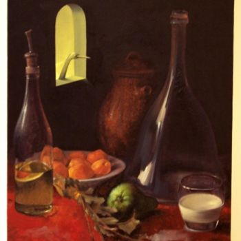 Malerei mit dem Titel "Visite" von Alexei Machina, Original-Kunstwerk