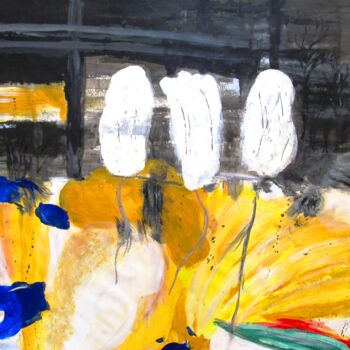 Peinture intitulée "Au printemps" par Sylvid, Œuvre d'art originale, Acrylique