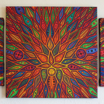 Peinture intitulée "Diffusion" par Jonathan Pradillon, Œuvre d'art originale, Acrylique Monté sur Châssis en bois