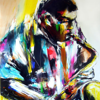 Painting titled "transparencemusicale" by Christian Vey, Original Artwork