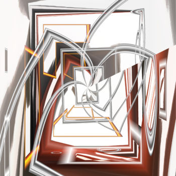 Peinture intitulée "Energie" par Cartsandra B, Œuvre d'art originale, Peinture numérique Monté sur Aluminium