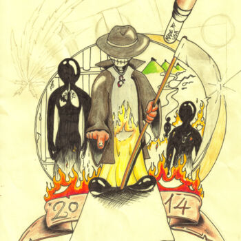 "Tattoovorlagen" başlıklı Resim Gerhard Cartoon tarafından, Orijinal sanat