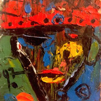 Pintura titulada "Red heat" por Kaola Oty, Obra de arte original