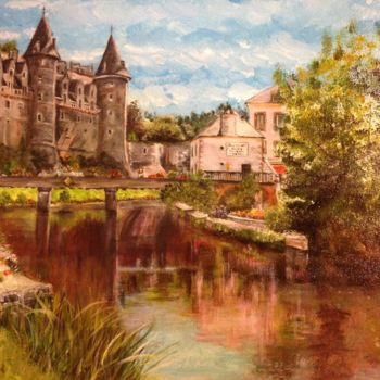 Painting titled "Josselin Castle" by Paul Sabine, Original Artwork