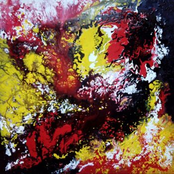 Ζωγραφική με τίτλο ""Volcano", 100 x 10…" από Анастасия Раковчена, Αυθεντικά έργα τέχνης, Ακρυλικό