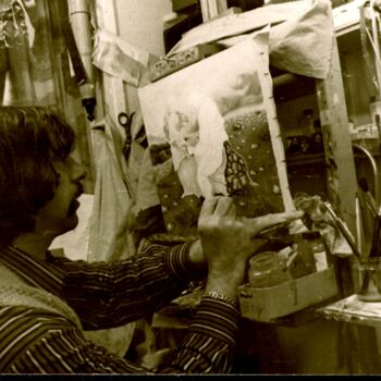 「Painting horses」というタイトルの写真撮影 Mandy Sandによって, オリジナルのアートワーク
