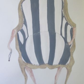 Peinture intitulée "Jeune Fille au coll…" par Cegede, Œuvre d'art originale, Acrylique