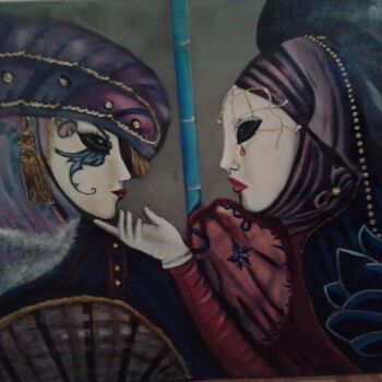 Pintura titulada "cuadro-hebe-venecia…" por Hebe Beatriz Alioto, Obra de arte original, Acrílico