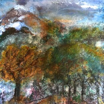 Painting titled "Tressaillements d'a…" by Marie Claude Lambert, Original Artwork, Acrylic