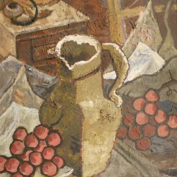 Peinture intitulée "Le pot au moulin à…" par Dominique Bertrand, Œuvre d'art originale, Huile