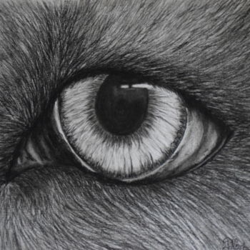 제목이 "a ma façon(œil)"인 그림 Patricia Neveux로, 원작, 흑연