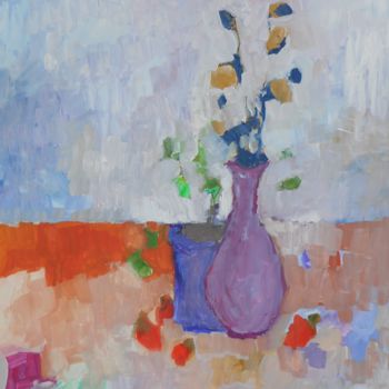 Ζωγραφική με τίτλο "Still Life in Casei…" από Janel Bragg, Αυθεντικά έργα τέχνης, Άλλος