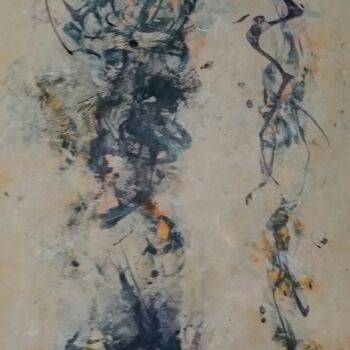 Peinture intitulée "082016-acryl-papers…" par Chamartin, Œuvre d'art originale