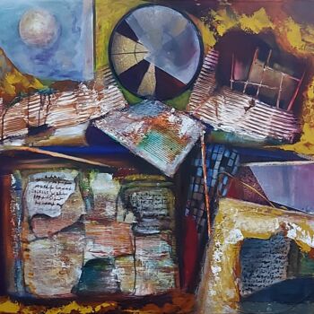 Peinture intitulée "Fragilité3" par Abdelouahed Ghanemi, Œuvre d'art originale, Acrylique