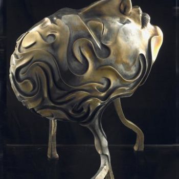 Sculpture intitulée "Mémoire" par Sak, Œuvre d'art originale, Bronze