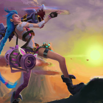 Digital Arts titled "jinx" by Asker, Original Artwork, Digital Painting