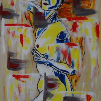 Pittura intitolato "Destructurée" da Jean Philippe Dufau, Opera d'arte originale, Acrilico