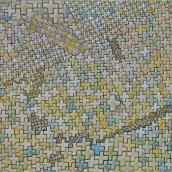 Schilderij getiteld "histoire d'humanité" door Pascal Buffard, Origineel Kunstwerk