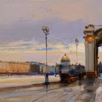 Malerei mit dem Titel "Again in the area o…" von Shalaev Alexey, Original-Kunstwerk, Öl