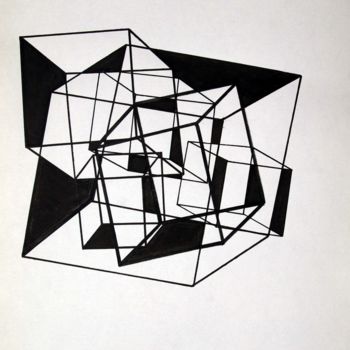 Schilderij getiteld "Interlude 11" door Clément Charoy, Origineel Kunstwerk, Marker