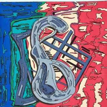 Malerei mit dem Titel "Toulouse 7 (Rue des…" von Clément Charoy, Original-Kunstwerk, Marker