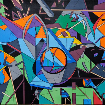 Painting titled "Désacralisation" by Clément Charoy, Original Artwork, Marker