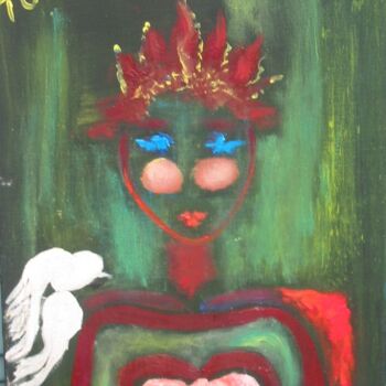 Peinture intitulée "TURANDOT" par Jacqueline Claux (Jaklinclo), Œuvre d'art originale, Huile