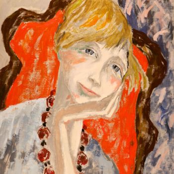 Peinture intitulée "Marie-Claire dans l…" par Dominique Bertrand, Œuvre d'art originale, Huile