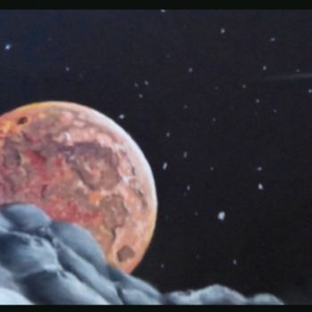 Ζωγραφική με τίτλο "Paysages-Libres-n-7…" από Murielle Léger, Αυθεντικά έργα τέχνης, Παστέλ