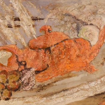 Peinture intitulée "Théière rose ( avec…" par Dominique Bertrand, Œuvre d'art originale, Huile
