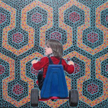 Painting titled "SHINING" by Mobiclint, Original Artwork, Acrylic