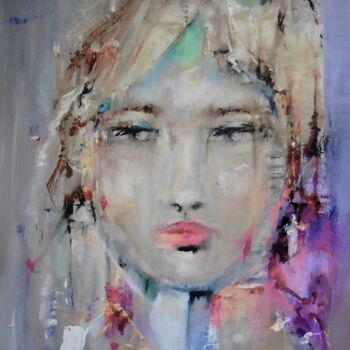 Peinture intitulée "Que fais tu?" par Domie, Œuvre d'art originale, Huile
