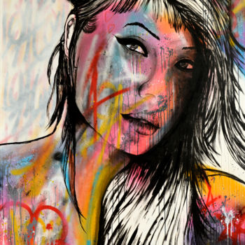 Pittura intitolato "Sérénité N°1" da Loa Kapoaii, Opera d'arte originale, Acrilico