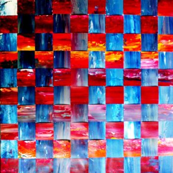 제목이 "entrelacement-60x60…"인 미술작품 Bernard Courtalon (courtaloni)로, 원작, 아크릴