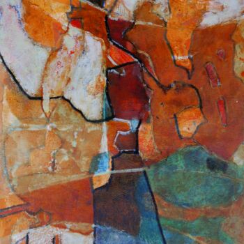 Pintura intitulada "Iris" por Philippe Casaubon, Obras de arte originais, Óleo