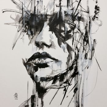 Peinture intitulée "Inktober 18" par Jérôme Royer, Œuvre d'art originale, Encre