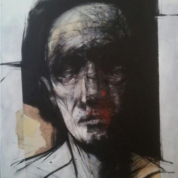 Pintura intitulada "PORTRAIT IMAGINAIRE…" por Claude Duvauchelle, Obras de arte originais, Acrílico