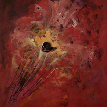 Pintura intitulada ""Local Flower"" por Mihaela Ionescu, Obras de arte originais, Acrílico