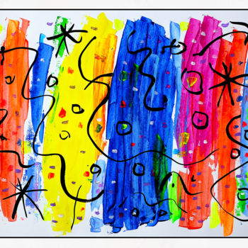 Painting titled "BABIOLES" by Jean Mirre, Original Artwork, Acrylic