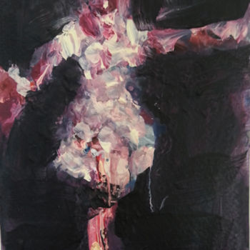 Painting titled "Party girl" by Karen Thomas, Original Artwork, Acrylic