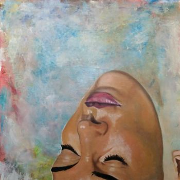 Painting titled "Meditación" by Lacasa, Original Artwork, Oil