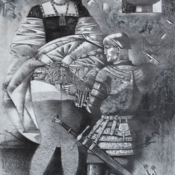 Zeichnungen mit dem Titel "Chastity belt" von Andrey Simakov, Original-Kunstwerk, Tinte