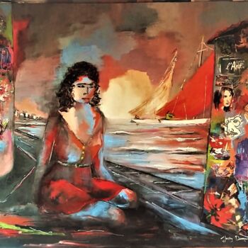 Peinture intitulée "Belles couleurs mai…" par Jacky Dumergue, Œuvre d'art originale