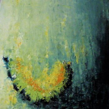 Peinture intitulée "Pierre précieuse" par Catherine Dufrene (Katy), Œuvre d'art originale, Huile