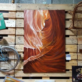 Peinture intitulée "Que la lumière soit…" par Muriel Besson-Braem, Œuvre d'art originale, Huile