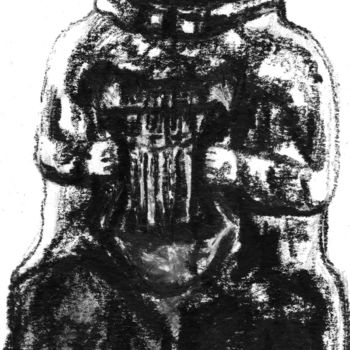Dessin intitulée "teutates" par Constance Robine, Œuvre d'art originale