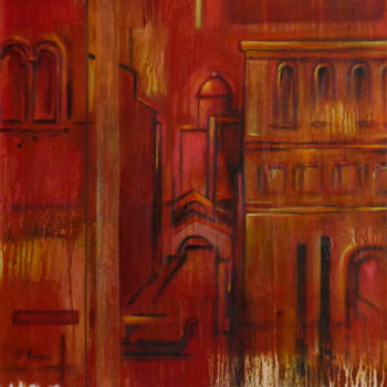 Painting titled "Venise" by Pascal Buffard, Original Artwork